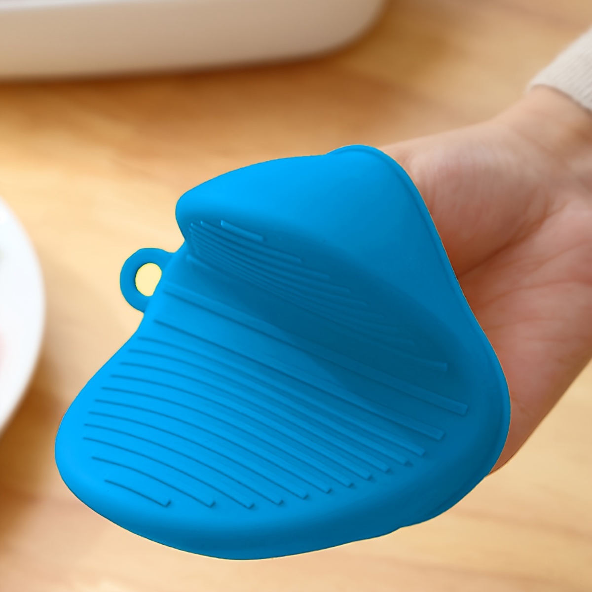 Silicone Pot Holders Silicone Hand Clip Solid Color Handle - Temu