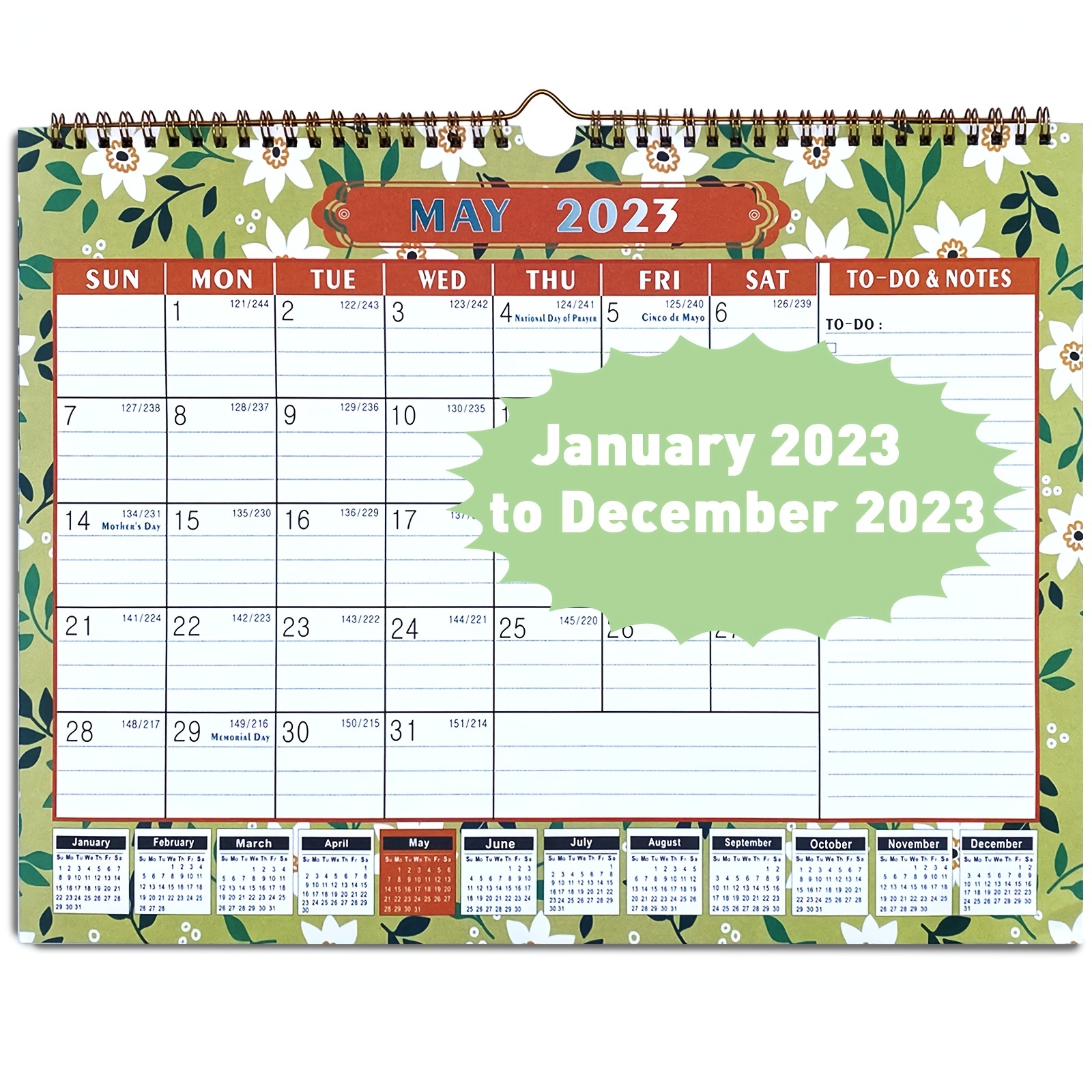 2023 Wall Calendar Calendar From January To December 15 X 11 5 Wall ...