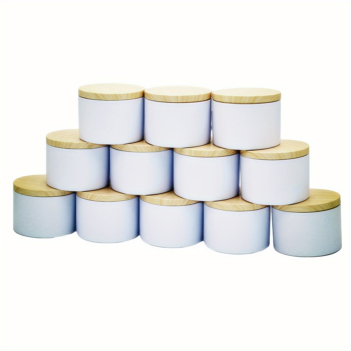 

12pcs 4oz Candle Tins With Lids, Round Metal Candle Jars Kit For Loose Candles, Used For Diy Storage, Candle Making Supplies, Empty Candle Cans
