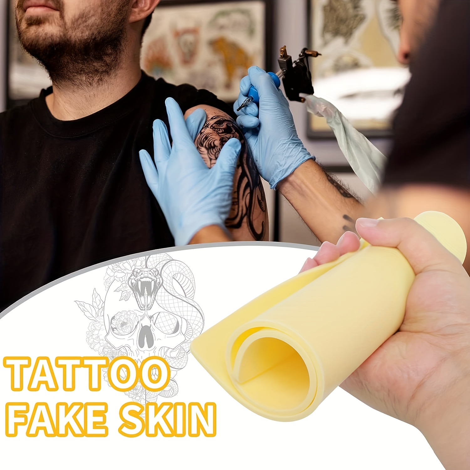 Blank Tattoo Practice Skin Double Sides Microblading - Temu Australia
