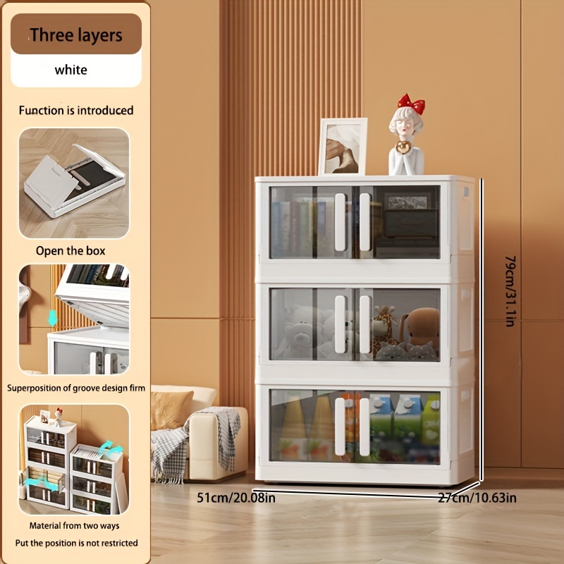 Plastic 4 Compartment Divided Drawer And Closet Storage Bin - Temu