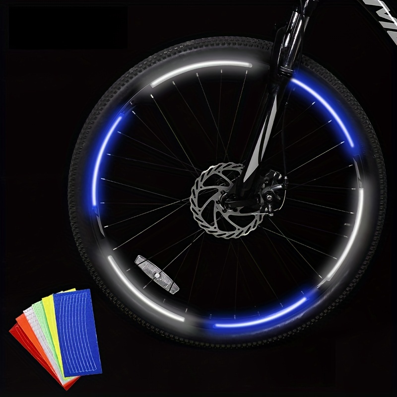 Reflector Fluorescente Ruedas Bicicleta Pegatina Reflectante - Temu Chile