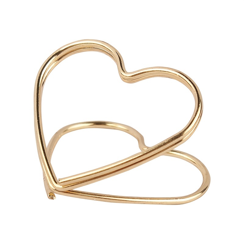 Creative Colored Heart-shaped Paper Clip Metal Paper Clip Heart