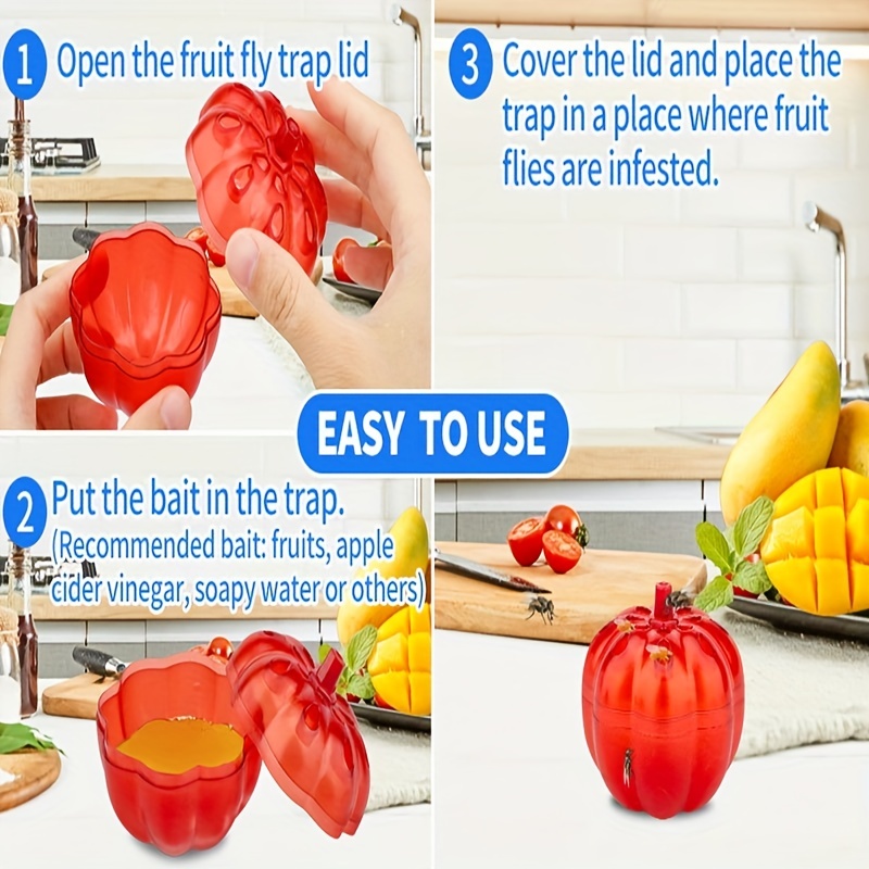 1Pcs Fruit Fly Traps For Kitchens Flexible Fruit Fly Trap Indoor