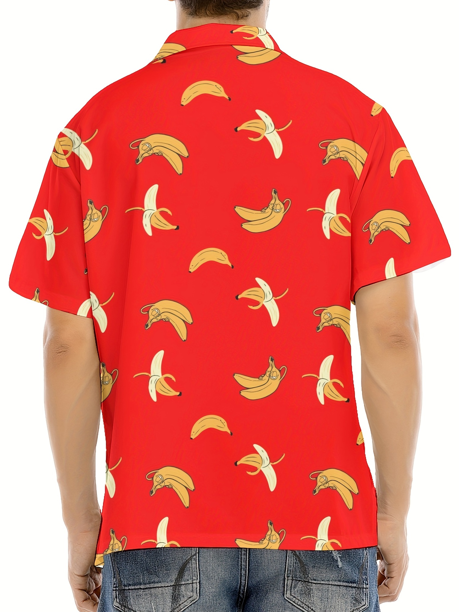 Pink Banana Men's Hawaiian Shirt