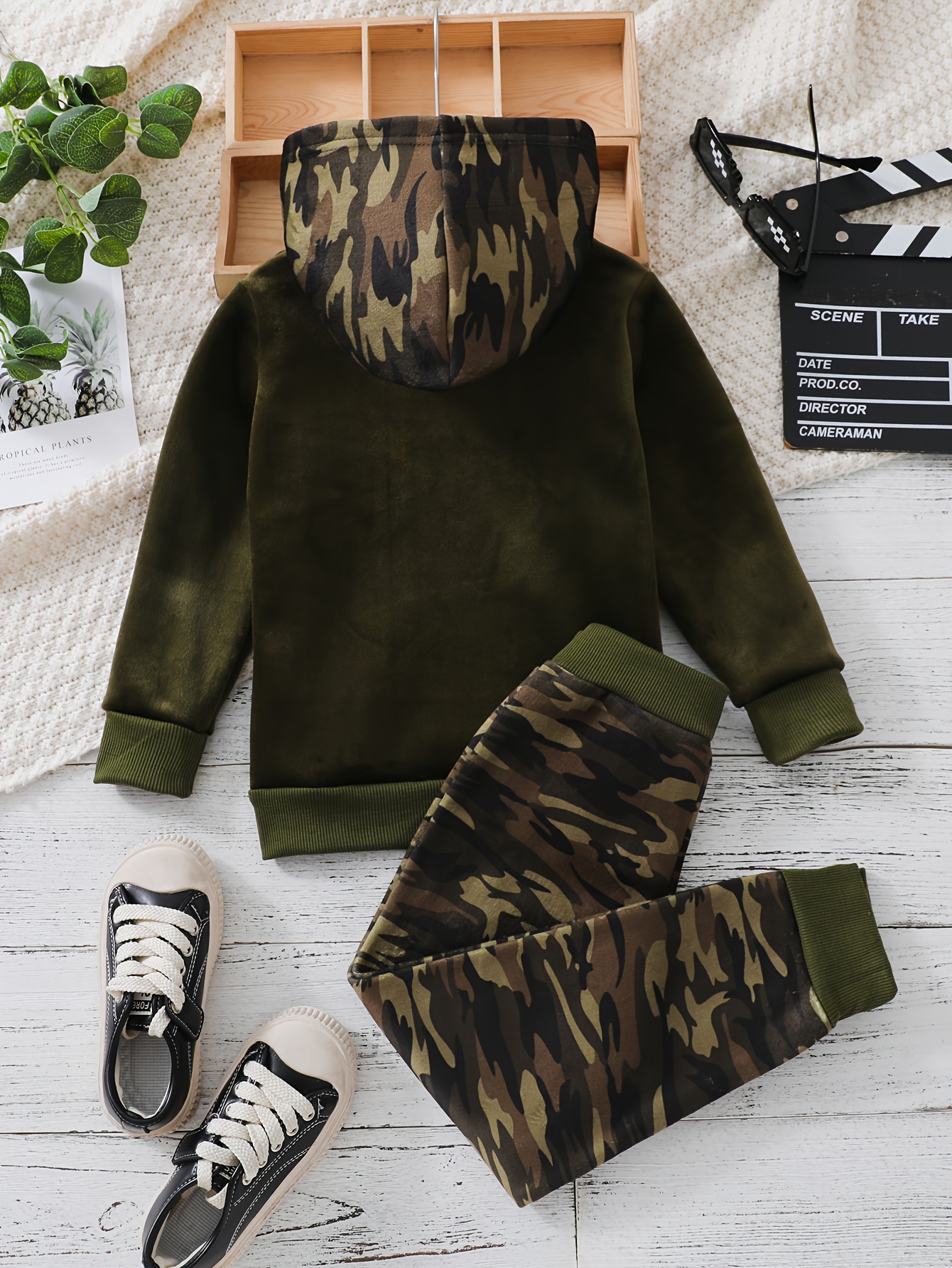 Boys shop camo sweater