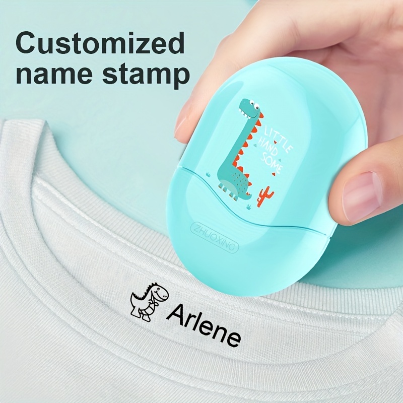 Name Stamp for Clothing Kids, Customized Personalized Labels for Kids.  Non-Fading School Uniform Custom Stamp. Clothing Labels for Daycare and  Nursing