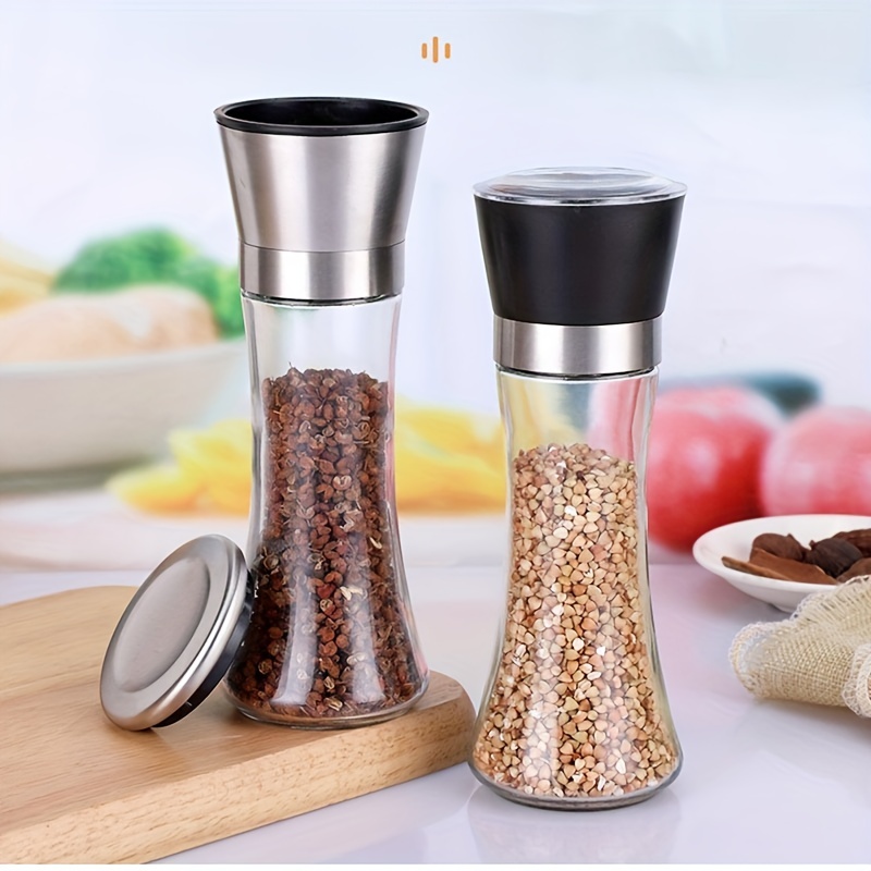Electric/manual Sea Salt And Pepper Grinder, Stainless Steel Mill