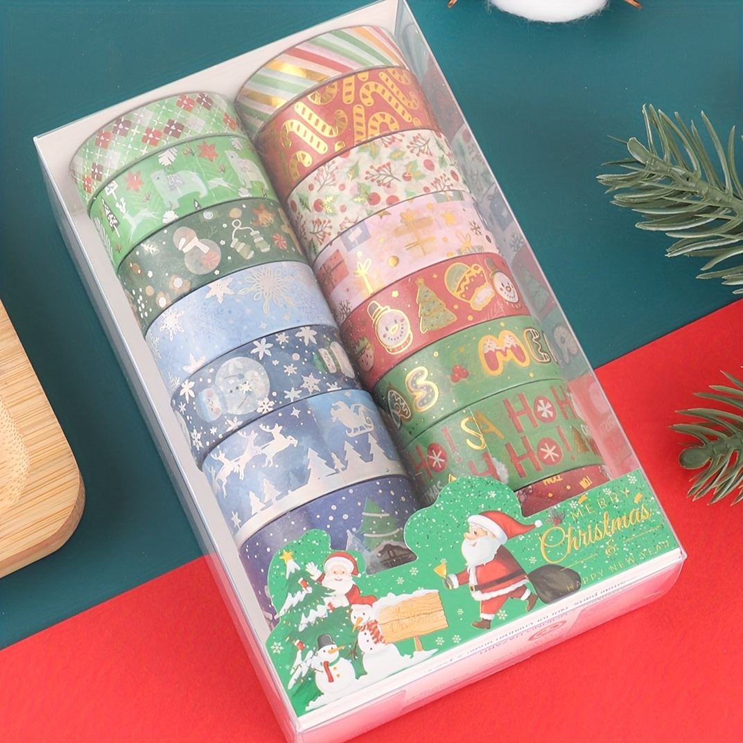 Boxed Diary Tape Christmas Winter Thin Strip Office Supplies - Temu