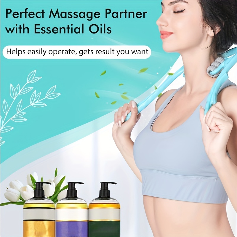 6-wheel Neck Massager Plastic Pressure Point Therapy Neck Massage Tools  Neck Massage Relieve Hand/Waist/Legs Roller Massage Tool