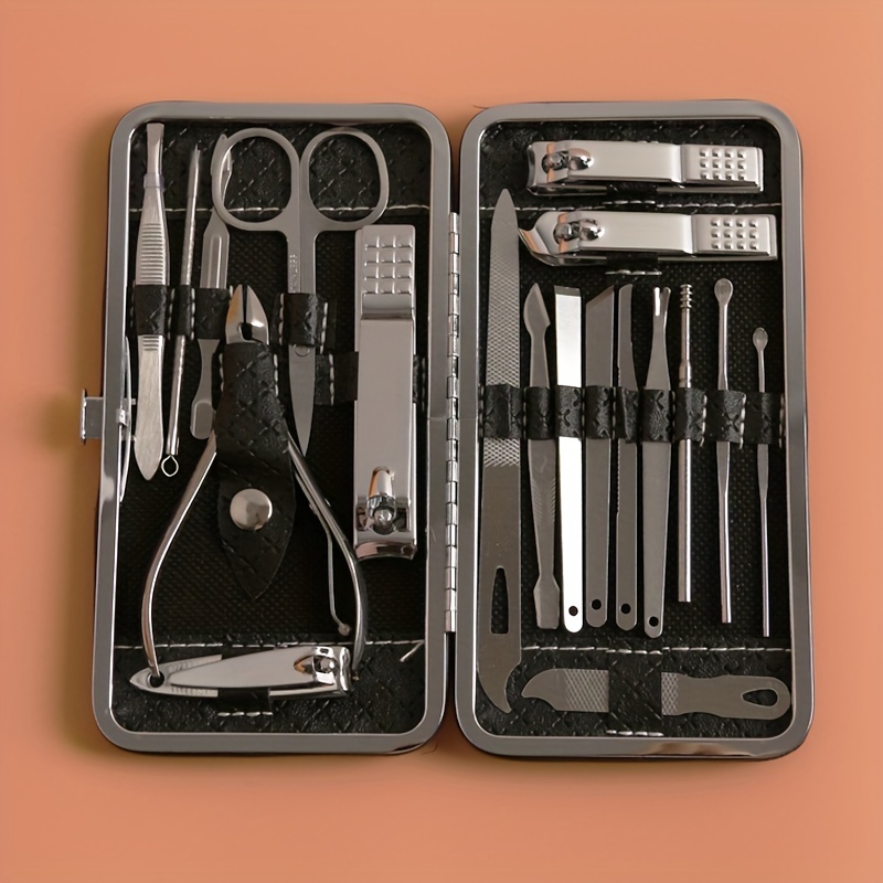 19 Pcs Nail Clipper Kit, Professional Manicure Set