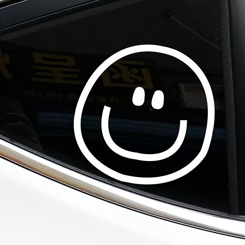 Wasserdichte Aufkleber Lächeln Autoaufkleber Seitenscheibe Heckscheibe  Reflektierende Aufkleber - Temu Germany