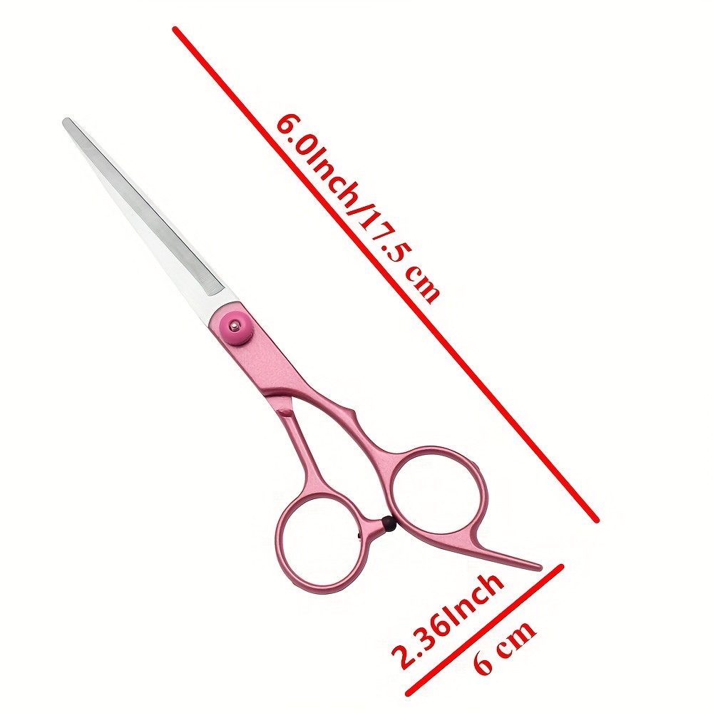 Professional Hairdresser Scissors 6.5 Inch Pink Hair Cutting Shears  Japanese Stainless Steel Salon Barber Scissors (Barber Scissors, Japanese,  B-4)