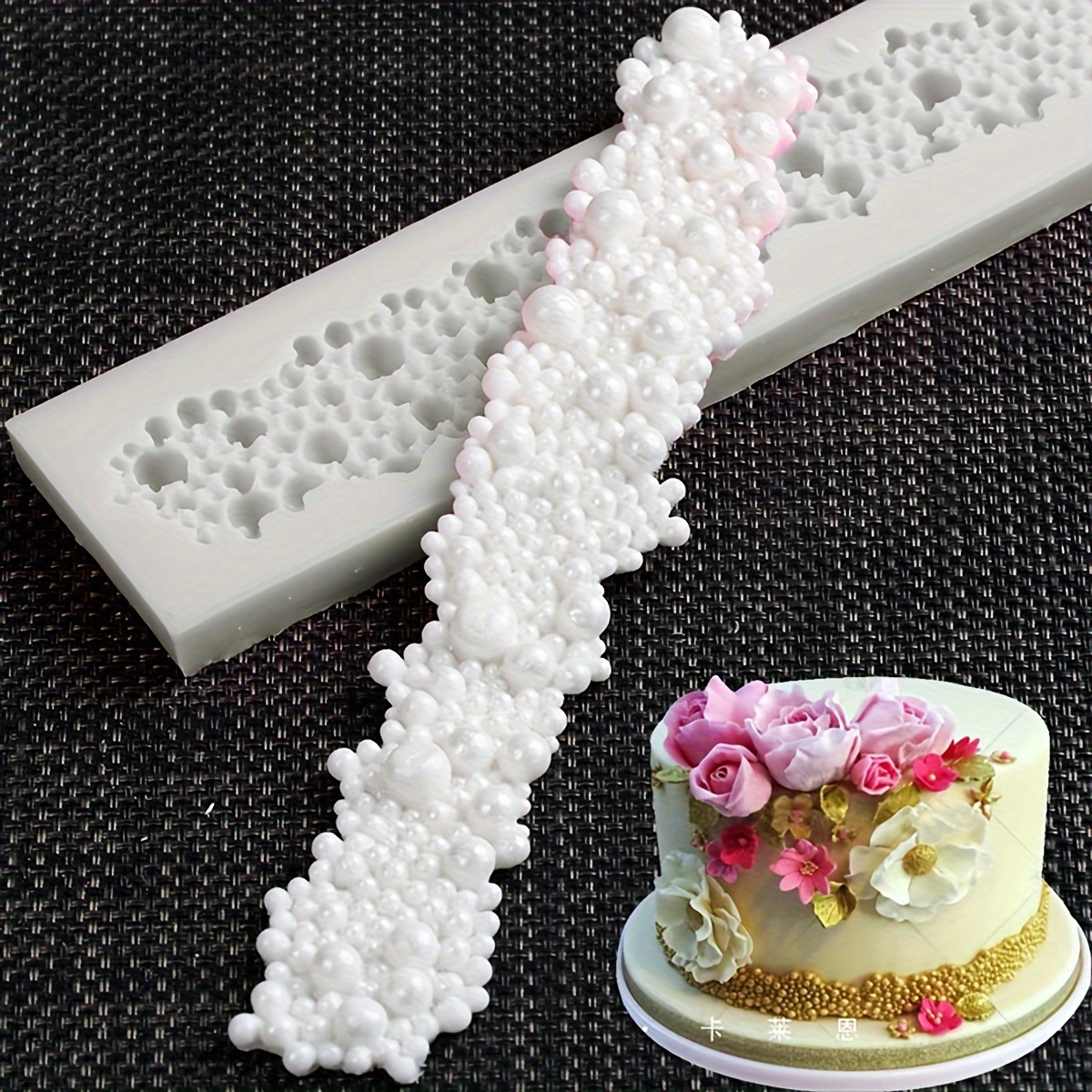 10g Small White Beads Pearl Sugar Ball Fondant Cake Baking Silicone Mold  Chocolate Decoration Sugar Kitchen Candy