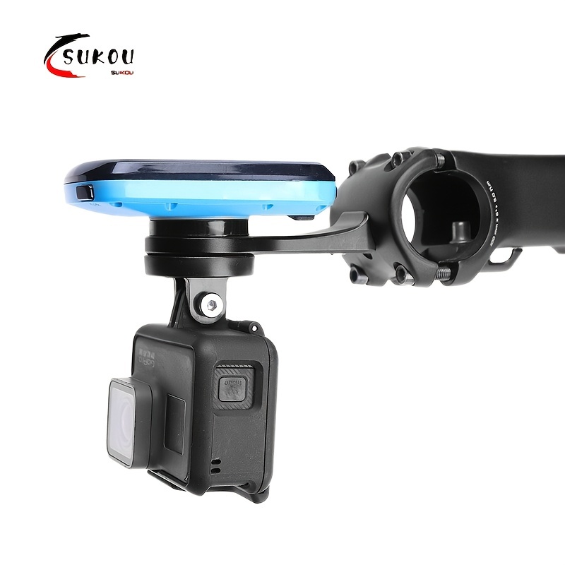 Bike Camera Mount Bracket for Garmin, GoPro, and Lights - Front Stem  Extension Support for SL6, SL7, MTB, and Road Bikes - Secure and Stable  Cycling A