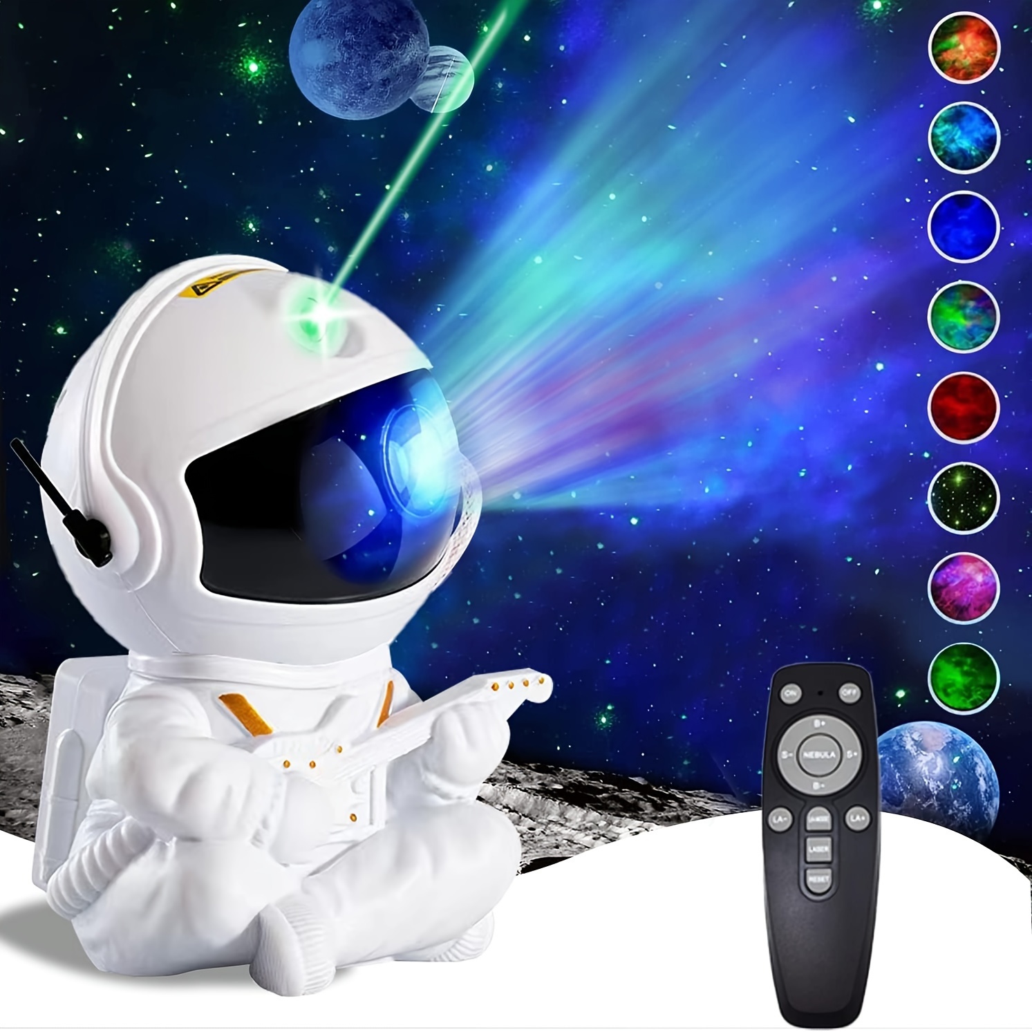 Astronaute avec étoile - Star Space Projector avec télécommande