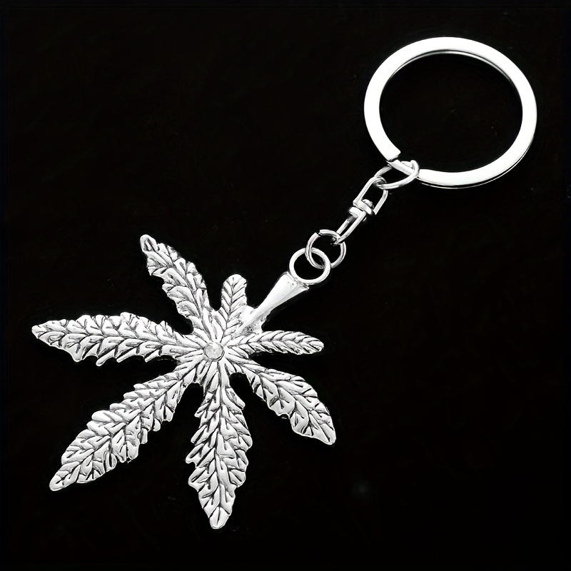 Leaves Keychain Tropical Leaf Keyrings Leaf Car Key Bag - Temu