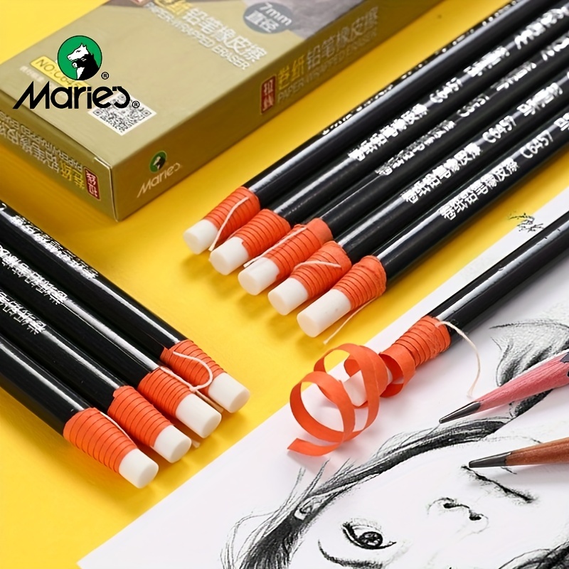 Maries Roll Paper Eraser Pen Shaped Highlighter Eraser Is Not Easy To Get  Dirty 5mm And 7mm Professional Sketch Pencils Art Erasers Drawing Pen  Shaped Erasers Sketching Details Erasers - Arts, Crafts