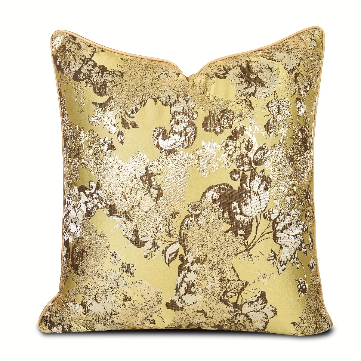 Flower Decorative Throw Pillow Cover Jacquard Pillowcase - Temu