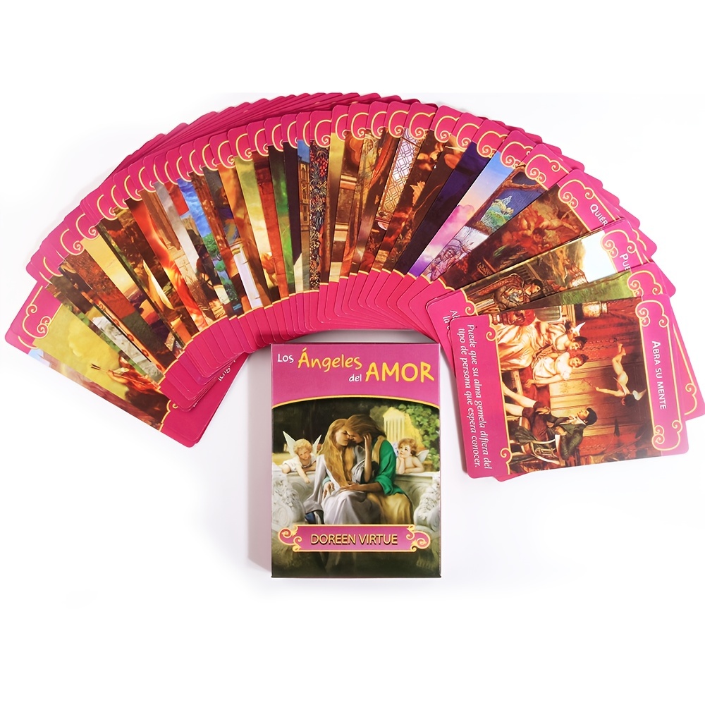 Los Angeles Del Amor Espanol Romance Angels Oracle Cards - Temu