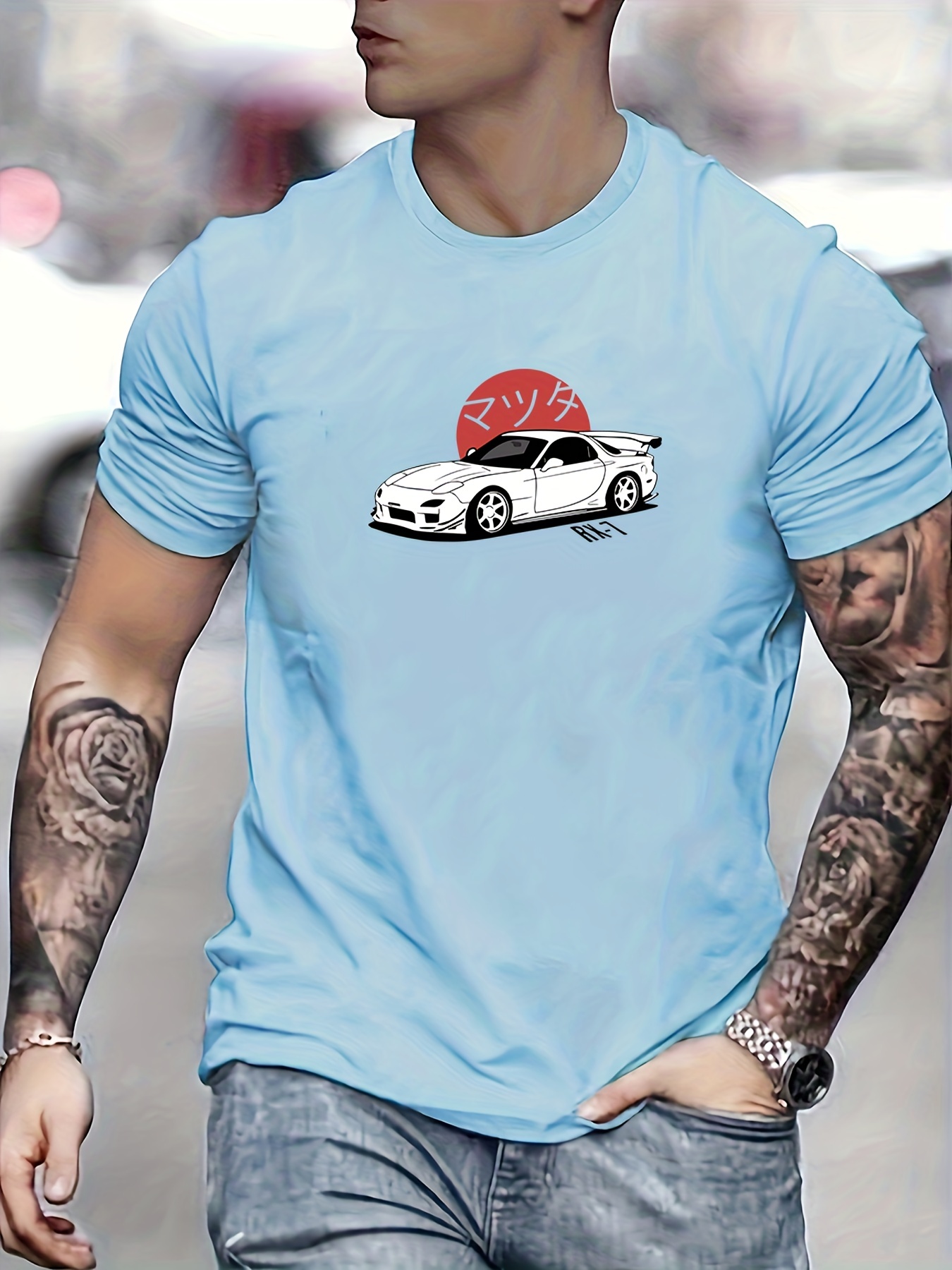 tee-shirt homme avec motif voiture - fast furious noir tee-shirts homme