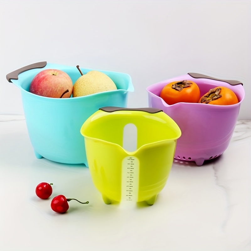 Salad Mixing Bowls With Lids, Plastic Mixing Bowls Set, Stackable Nesting  Bowl Set For Kitchen, Ideal For Baking, Prepping, Cooking And Serving Food  - Temu