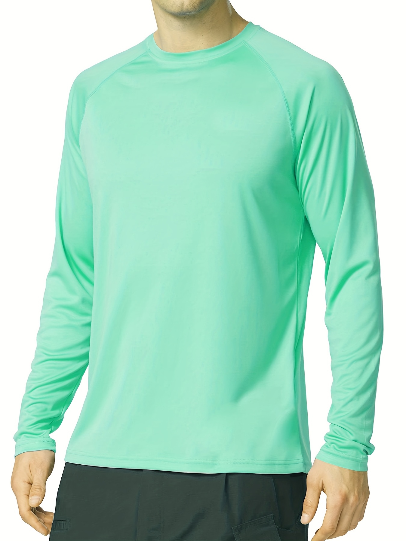 Men's Fishing Shirts Upf 50+ Long Sleeve Lightweight Shirts - Temu New  Zealand