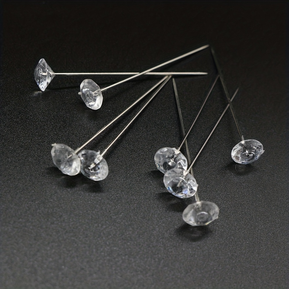 Bouquet Pins Pearl Corsage Crystal Diamond Head Pins - Temu