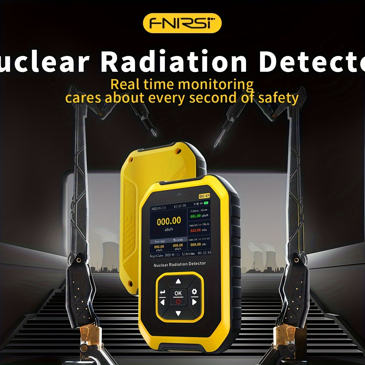 Geiger Counter Nuclear Radiation Detector Radiation Dosimeter With Lcd  Display, Portable Handheld Beta Gamma X-ray Rechargeable Radiation Monitor  Meter, Dosage Units Switched Temu Australia