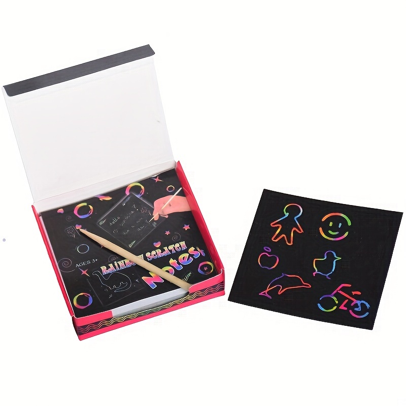 Rainbow Scratch off Notebook Set Perfect For Kids Birthday - Temu