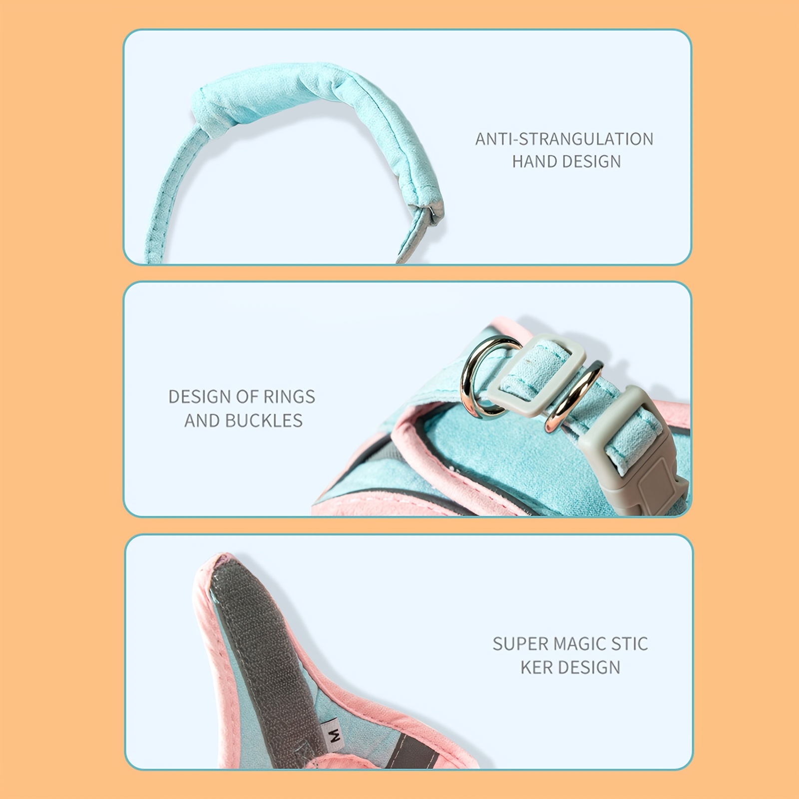 Adjustable Cat Harness And Leash Set for Kittens