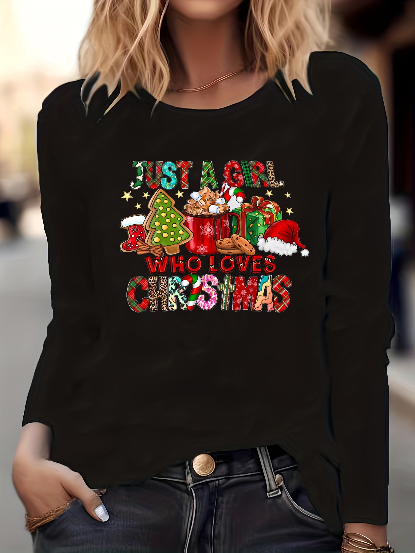 Camiseta de discount navidad para mujer