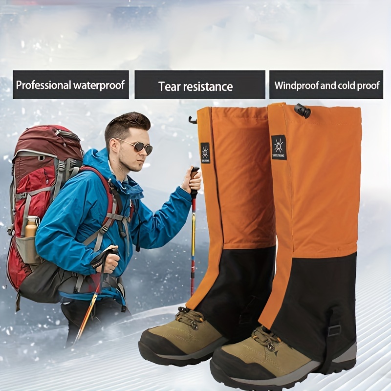 waterproof leg gaiters for hiking hunting and walking breathable mountain climbing gaiters for men and women protect your legs from water snow and debris