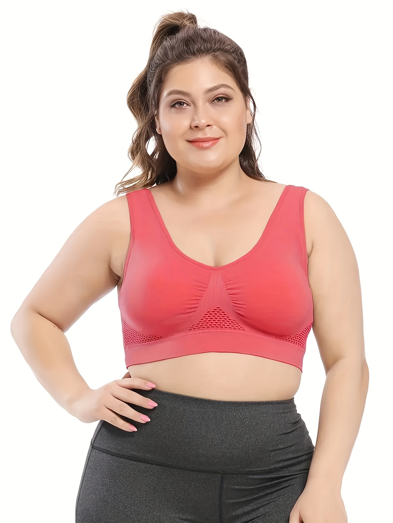 Cheap Seamless Wireless Sports Bras For Women Plus Size 5XL 6XL