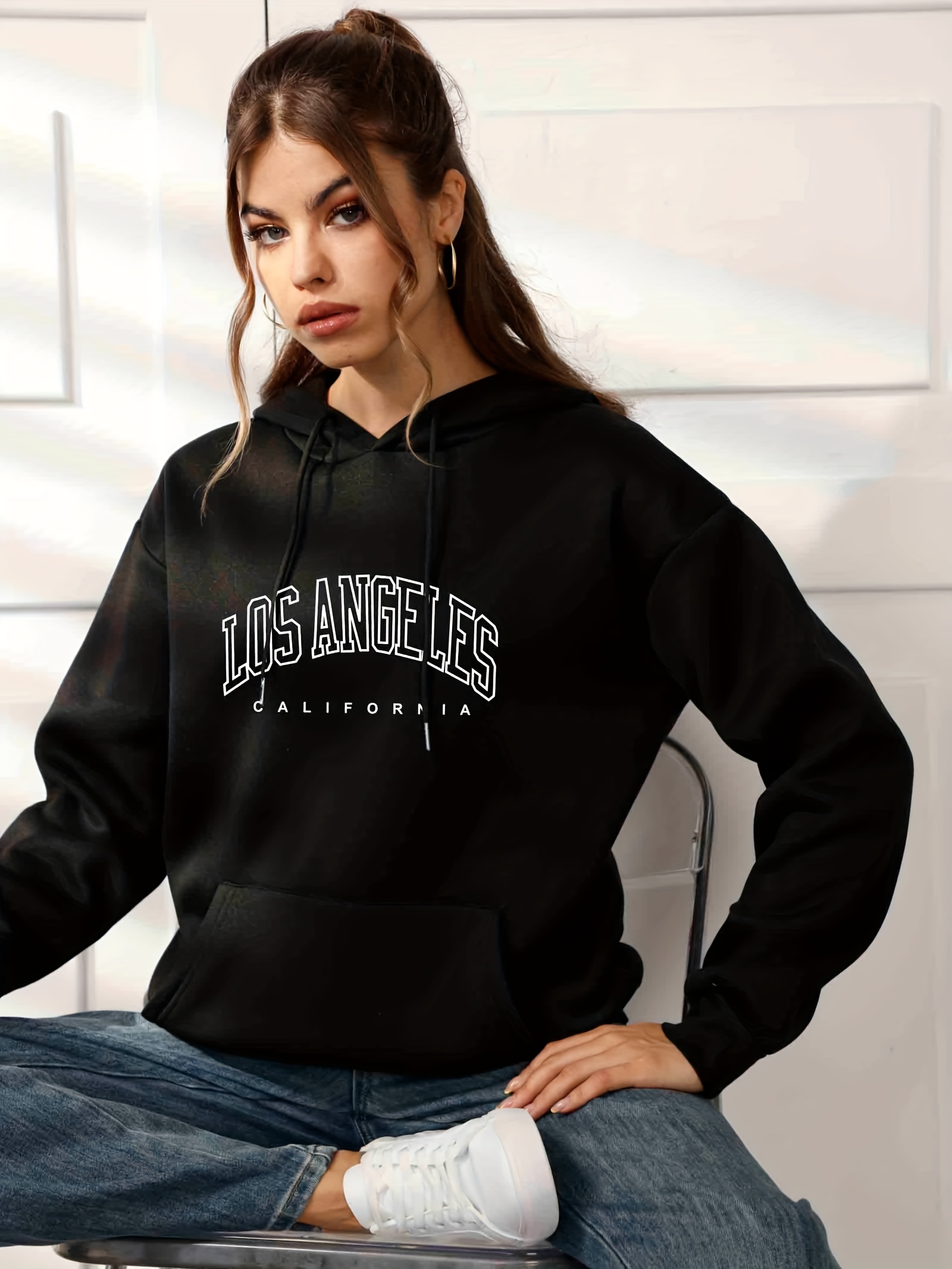 Black hoodie outlet drawstring