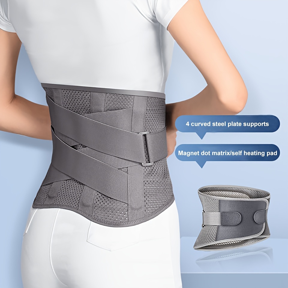 Breathable Lower Back Support Brace Adjustable Straps Anti - Temu