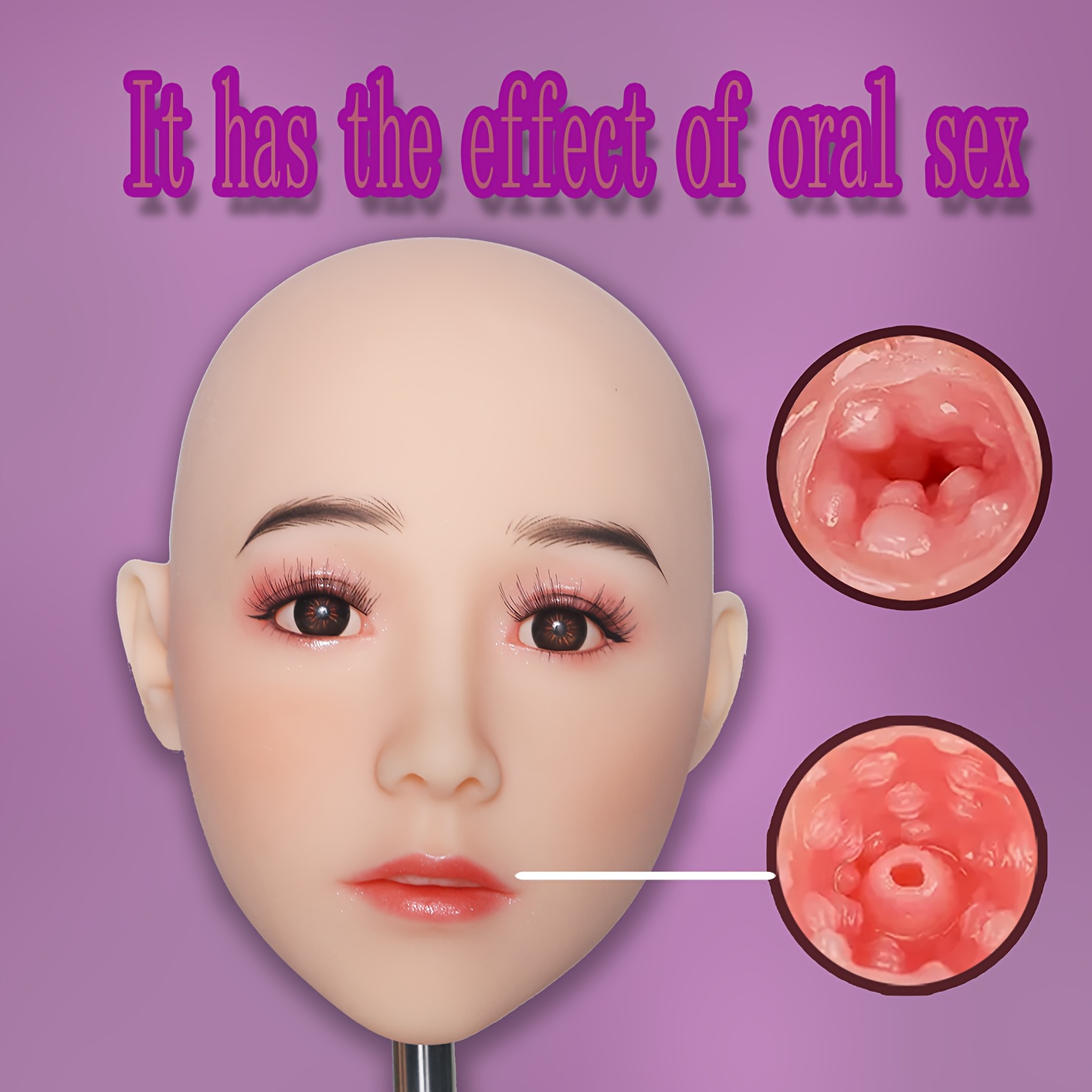 Sex Doll Head Male Masturbator With Realistic Facial - Temu