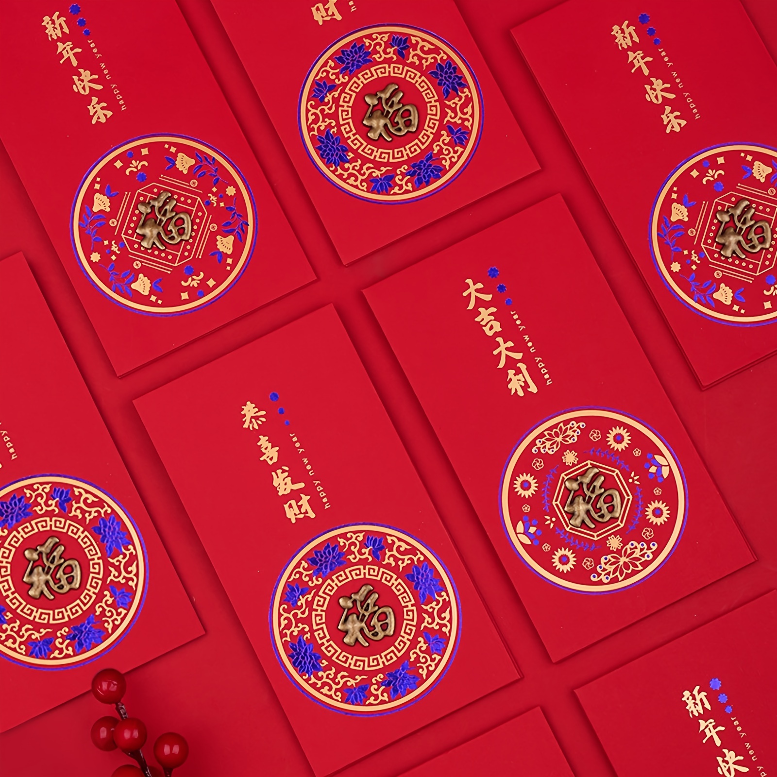 1 Pack 4pcs Chinese Red Packet Lucky Money Chinese New Year Gift