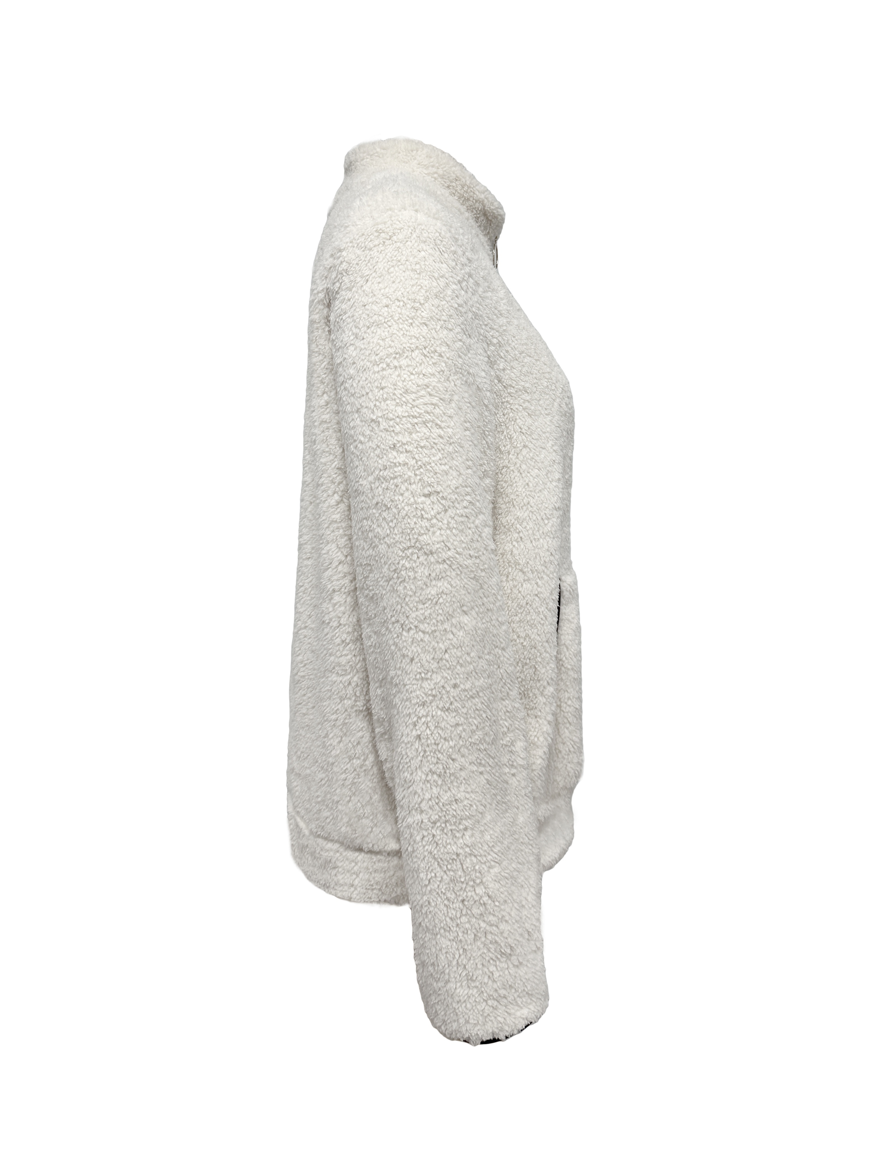 Half-zip Teddy Sweatshirt - Cream - Ladies