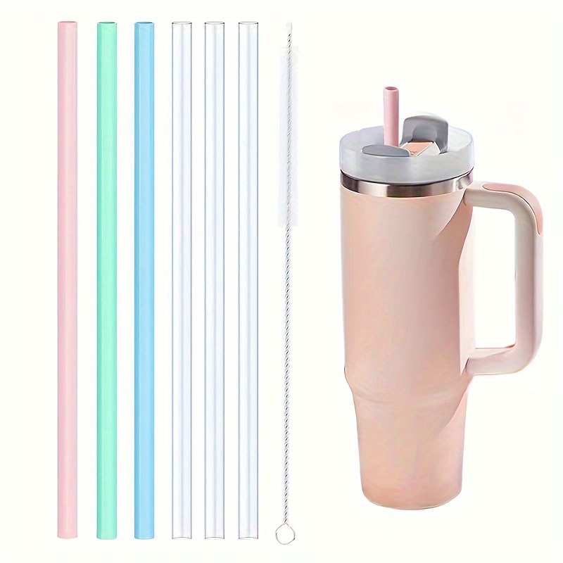 6 Pcs with Cleaning Brush Anti Wrinkle Straw with Carrying Bag Drinking Straws  Stanley Cup – the best products in the Joom Geek online store