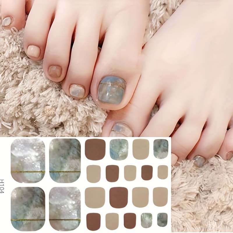 Amazon.com: Sethexy Fashion Press on Toenails 24PCS False Toe Nails Full  Cover Art Acrylic Fake Toenails for Women and Girls (Rhinestone Wine) :  Beauty & Personal Care