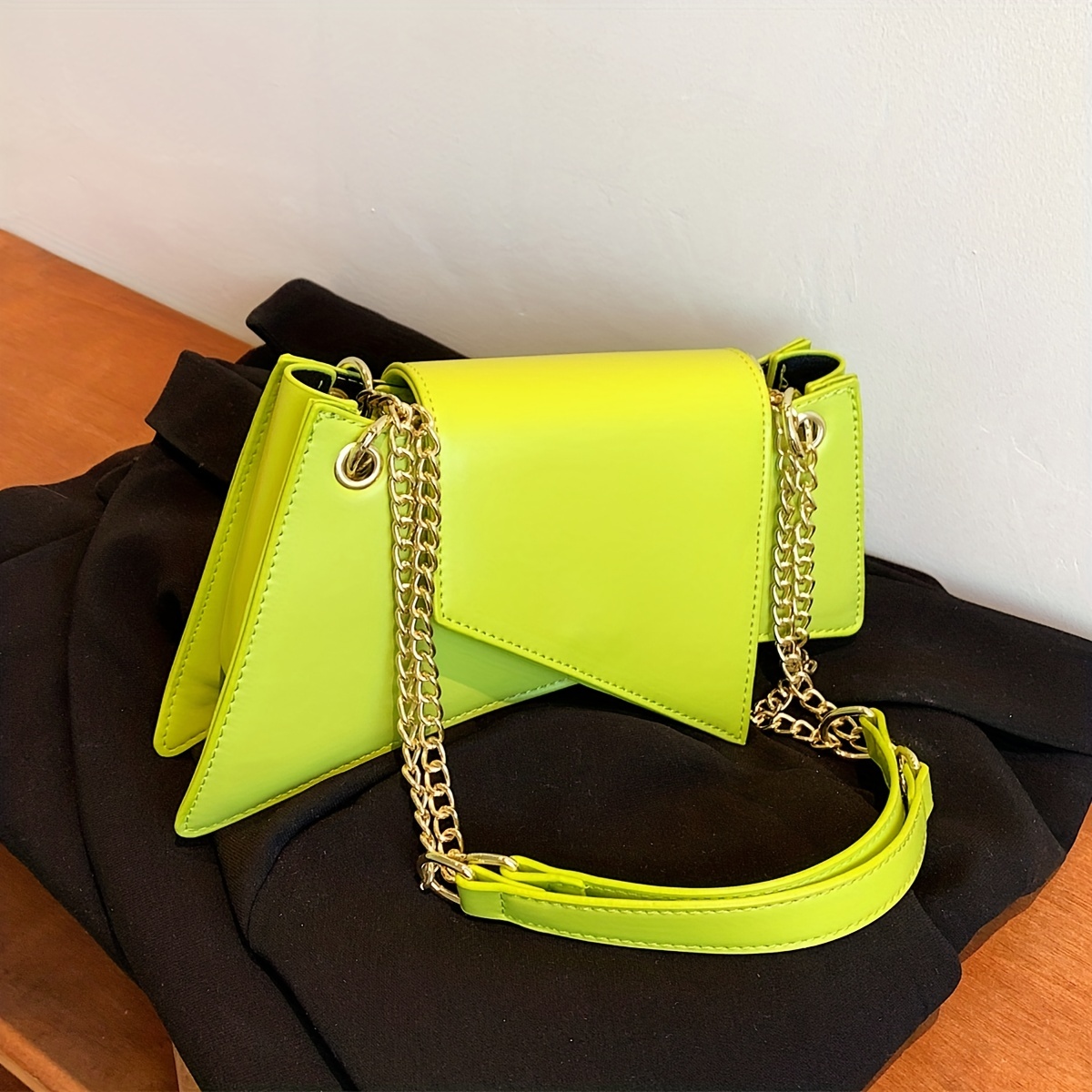 Neon Green Shoulder Bag Bright Green Purse Bright Neon Green