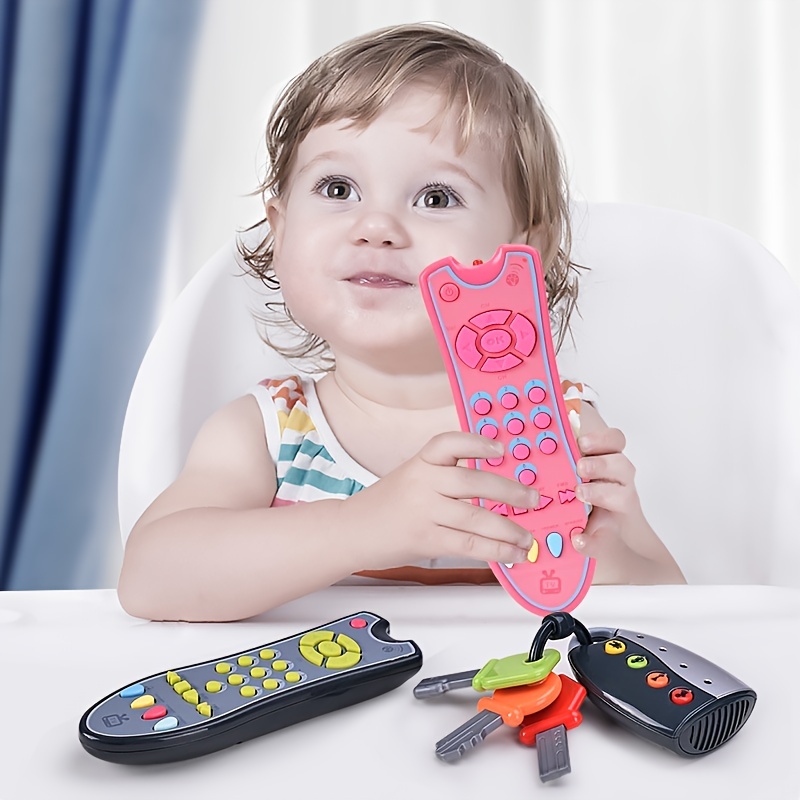Milageto Musique TV télécommande à distance enfant infantile bébé jouets  apprentissage jouet éducatif téléphone à distance semblant Playset pour  les, Étui : : Jeux et Jouets