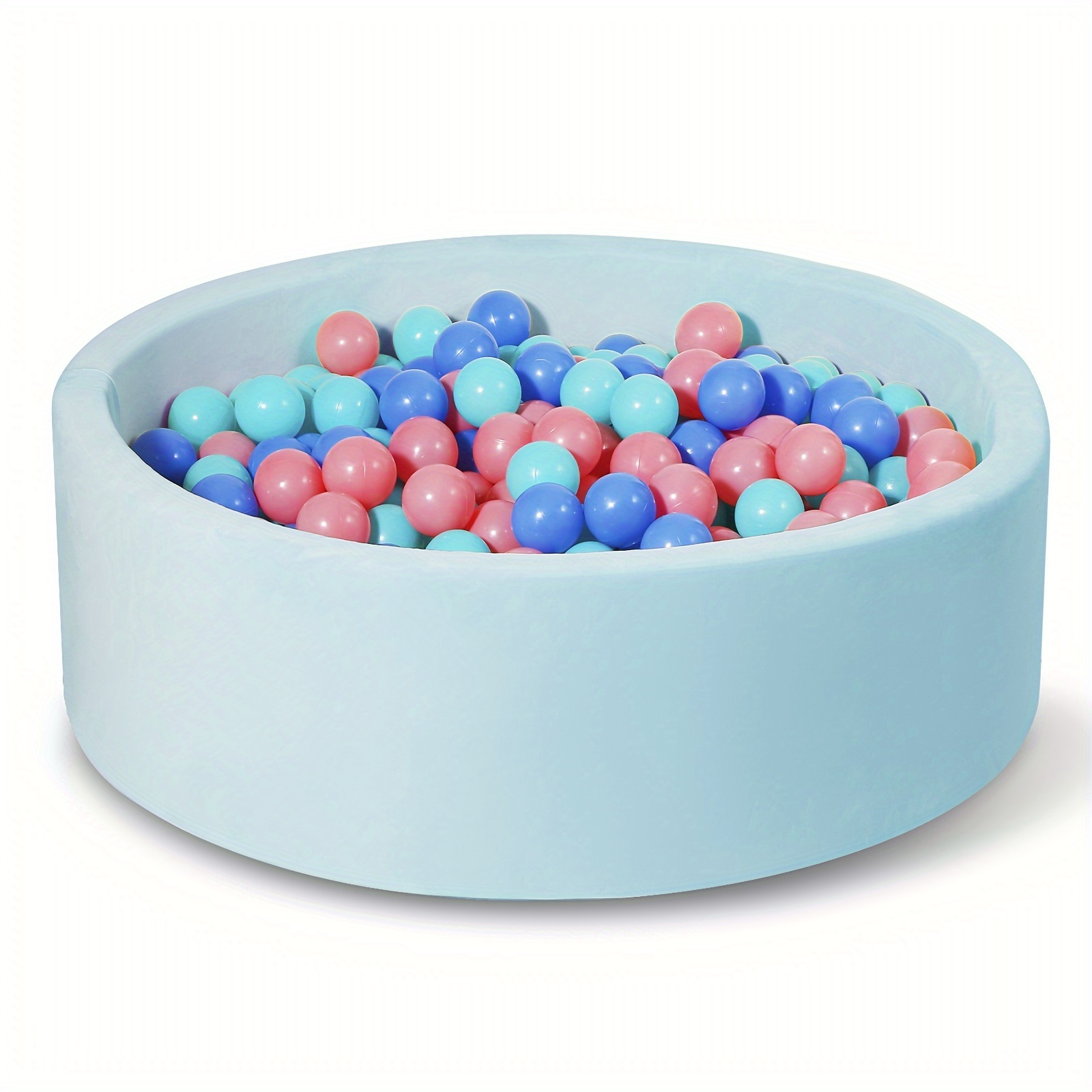 Piscina de bolas de espuma para bebés y niños pequeños, redonda y suave,  para niñas y niños, regalos para juegos de interior, bolas no incluidas