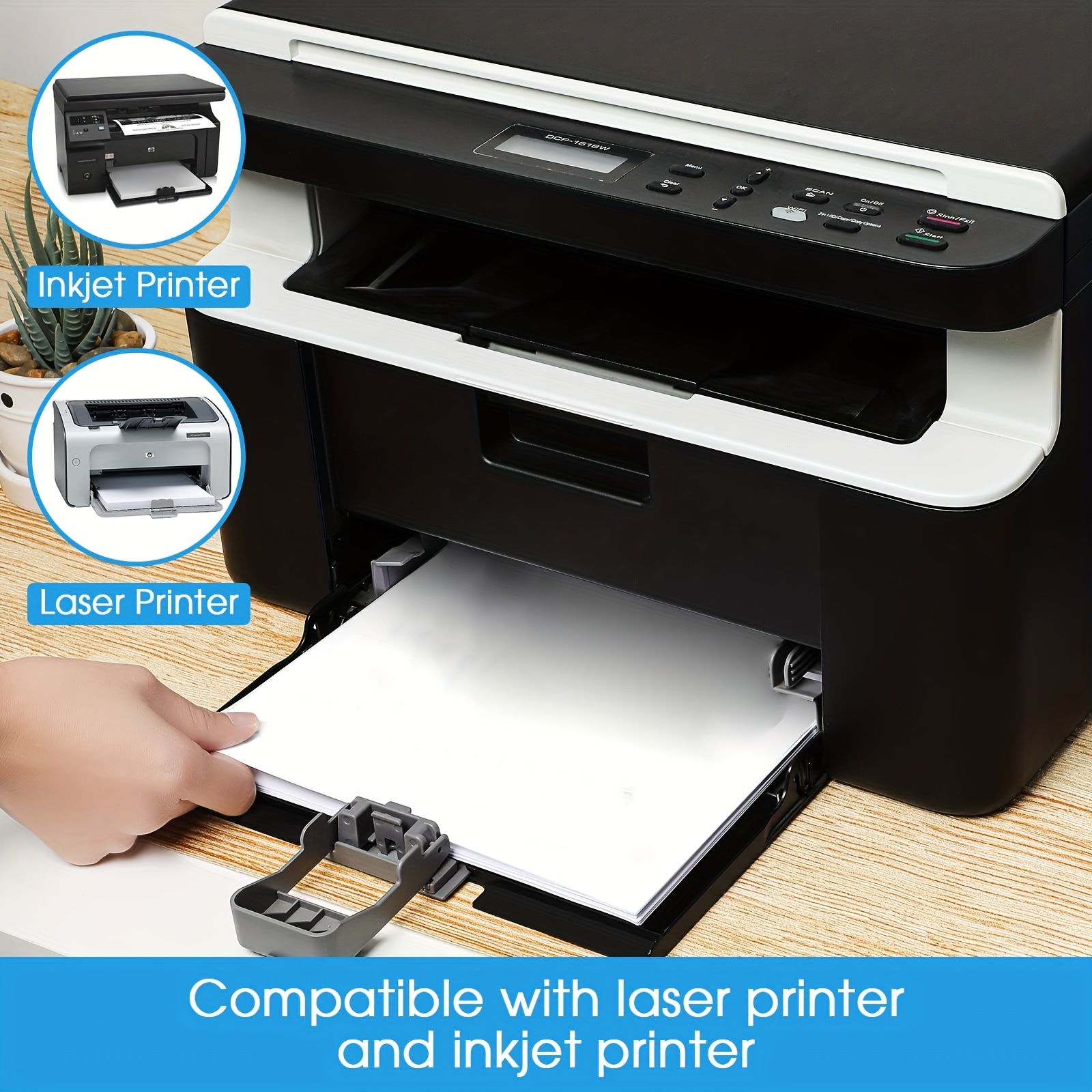 A4 Color Stickers: Laser/inkjet Printer Compatible Craft - Temu