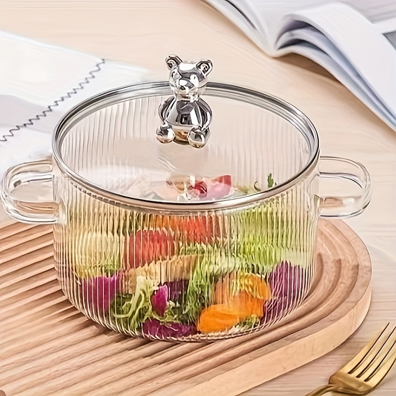 Glass Mini Saucepan With Cover Glass Pots For Cooking Clear - Temu United  Arab Emirates