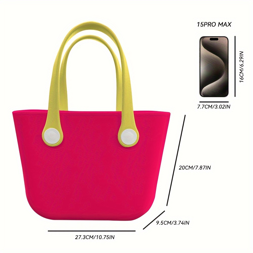 Beach Bag Tote Waterproof Pool Silicone Women Handbag Pool EVA