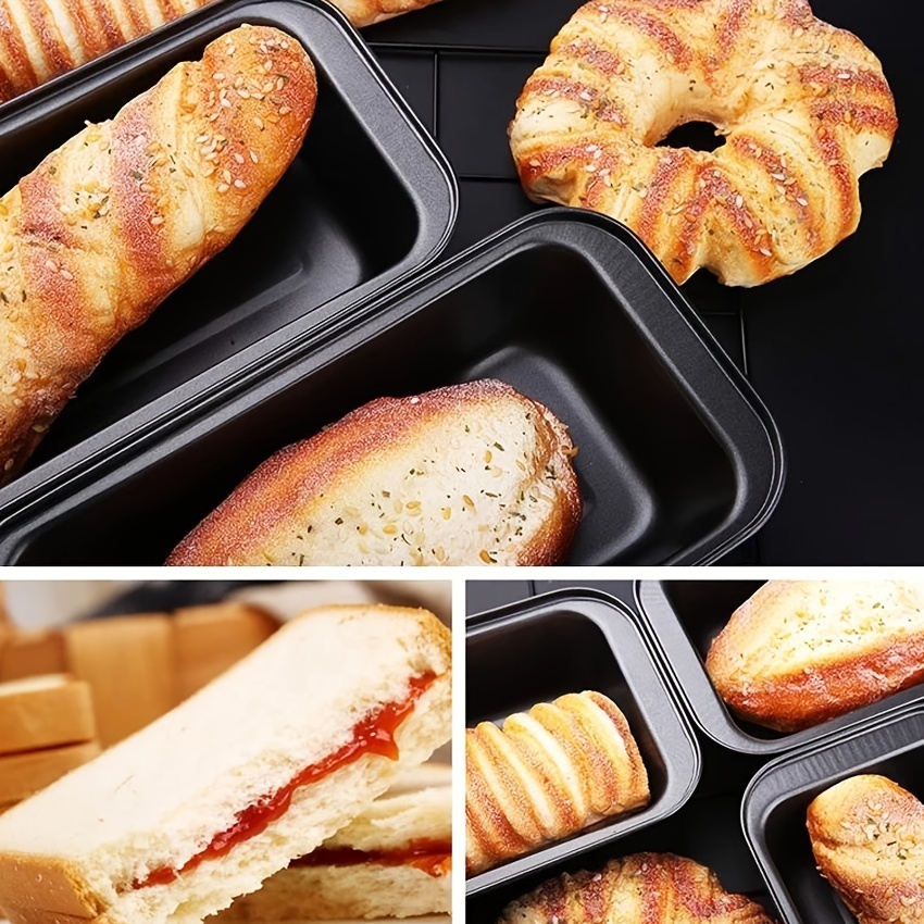 rectangular metal non-stick toast box bread