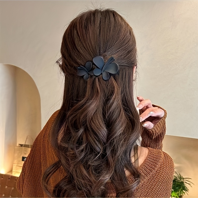 Frosted Plastic Hair Claw Matte Barrette Back Head Hair Claw Hair Accessories