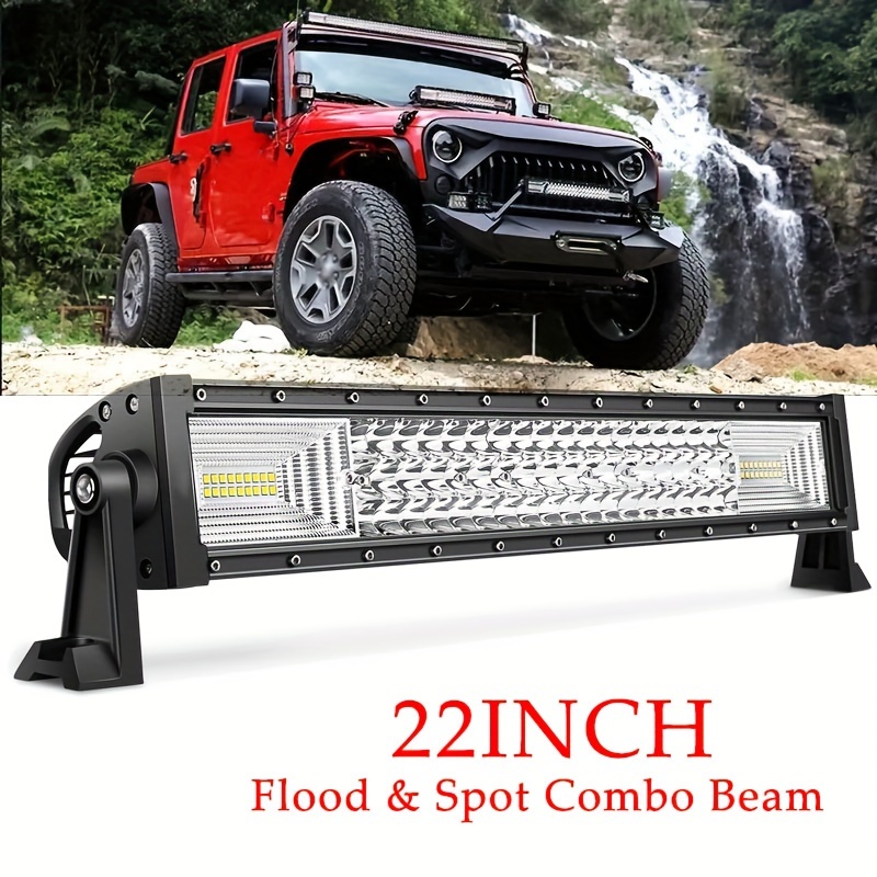 6d Led Light Bar Car Inch Floodlight Led 12v 24v Work Light - Temu